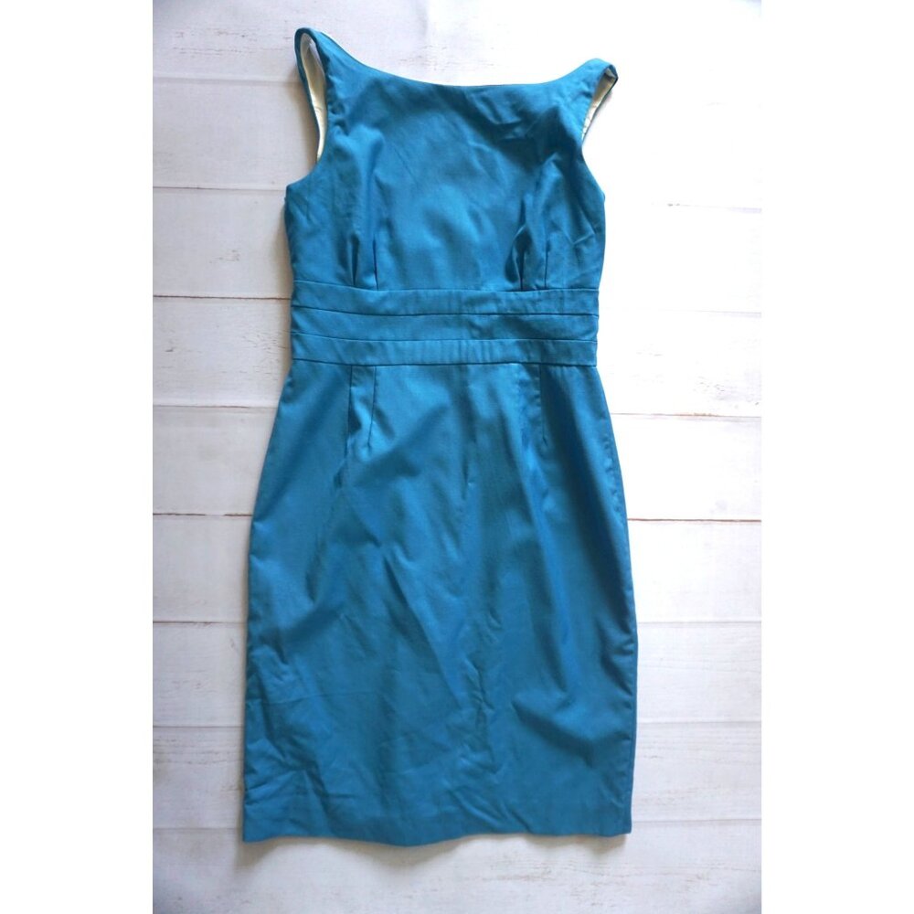 J.Crew Women Blue Sheath Dress – Size 8 - Picture 2 of 6